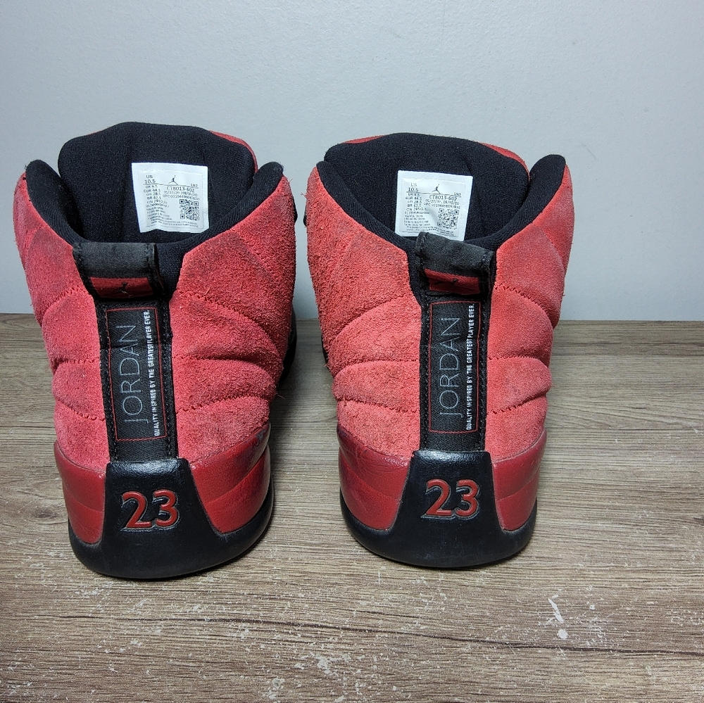 Jordan 12 Retro Reverse Flu Game Size 10.5 - Picture 4 of 13